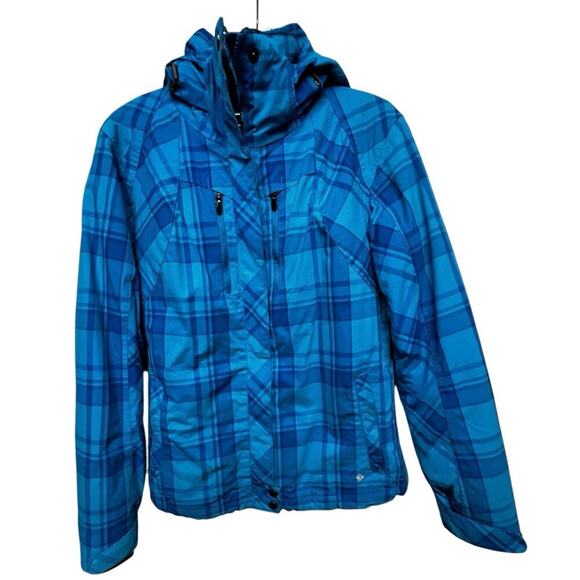Columbia Blue Whirlibird™ V Interchange Jacket Zip Out Liner Venting Hood Size S - Picture 14 of 16